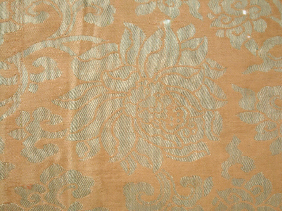 Fragment, Silk / Compound weave: twill ground, China 
