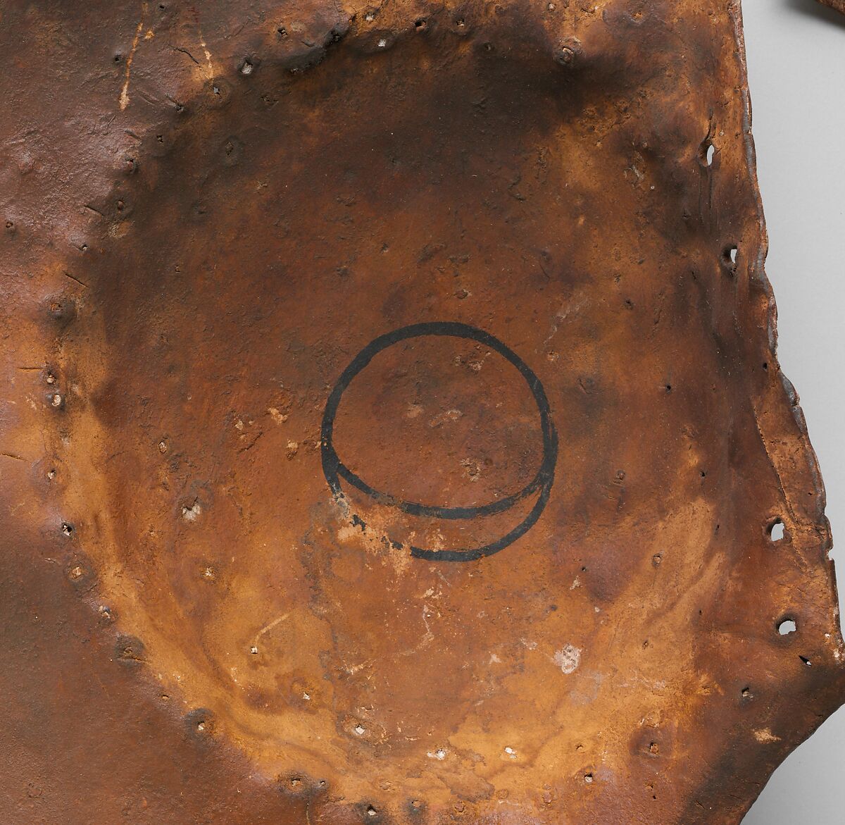 Peytral and Crupper Plates, Leather, gesso, pigment, Possibly Flemish or German