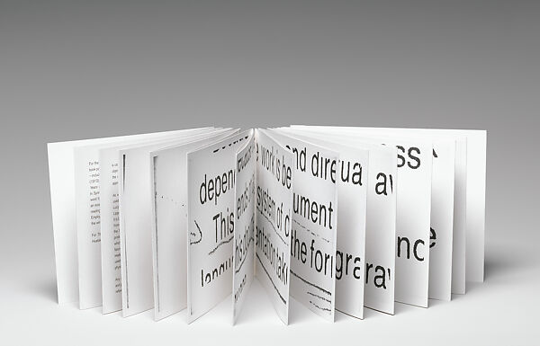 Molly Springfield: This Document, Molly Springfield (American, born 1977), Artist's book