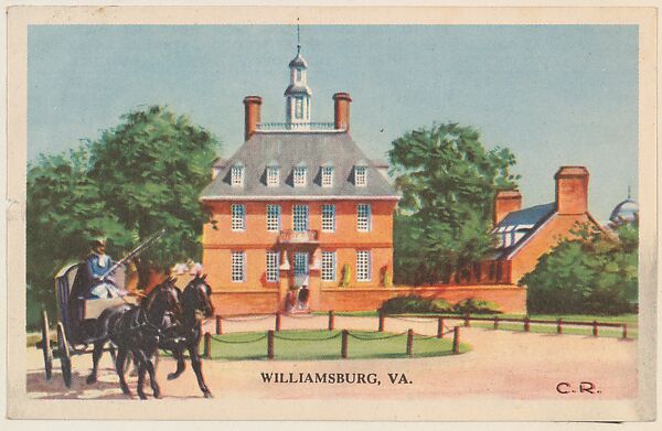 Williamsburg, VA., bakery card from the Nature's Splendor series (D39-7), issued by the Gordon Bread Company, Issued by Gordon Bread Company, Commercial color lithograph 