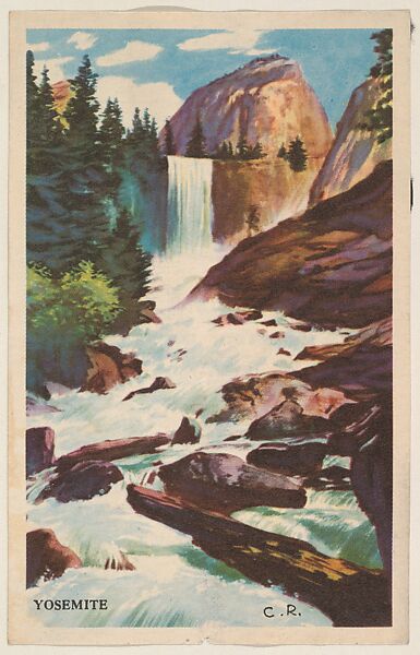 Yosemite, bakery card from the Nature's Splendor series (D39-7), issued by the Gordon Bread Company, Issued by Gordon Bread Company, Commercial color lithograph 