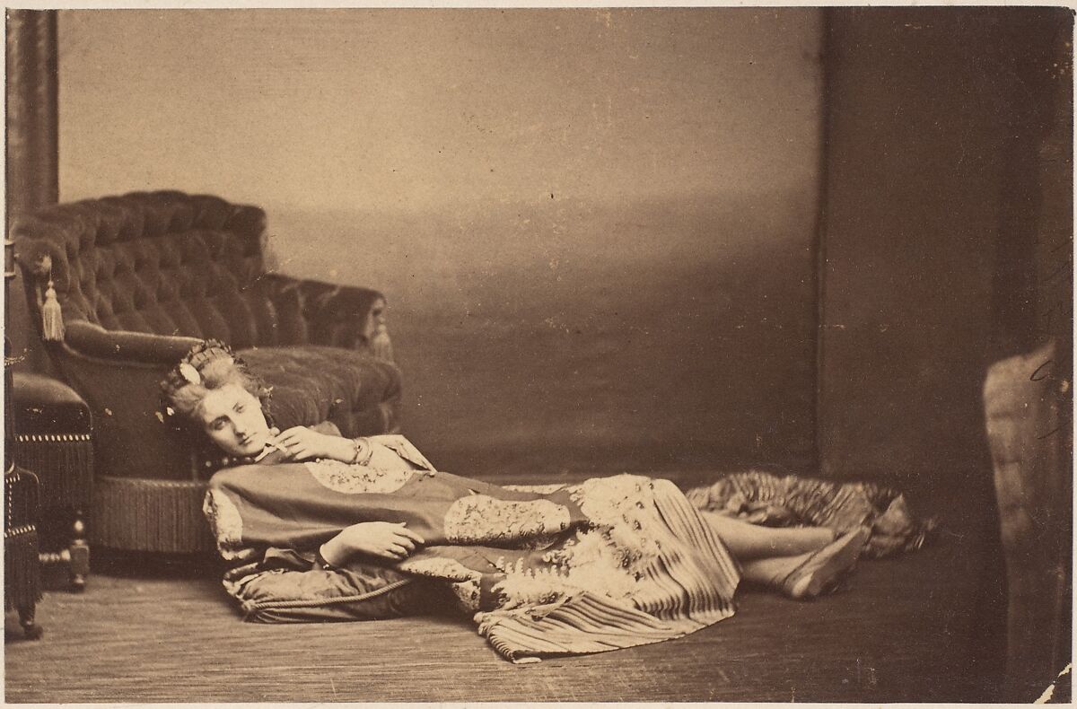 [Album page with ten photographs of La Comtesse mounted recto and verso], Pierre-Louis Pierson (French, 1822–1913), Albumen silver prints from glass negative