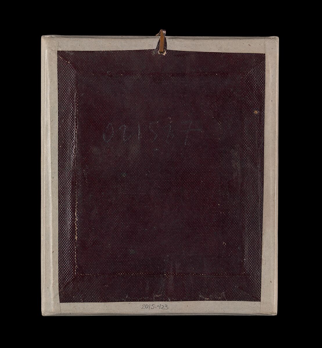 [Man Calming a Young Boy Posing before the Camera], Unknown (French), Daguerreotype