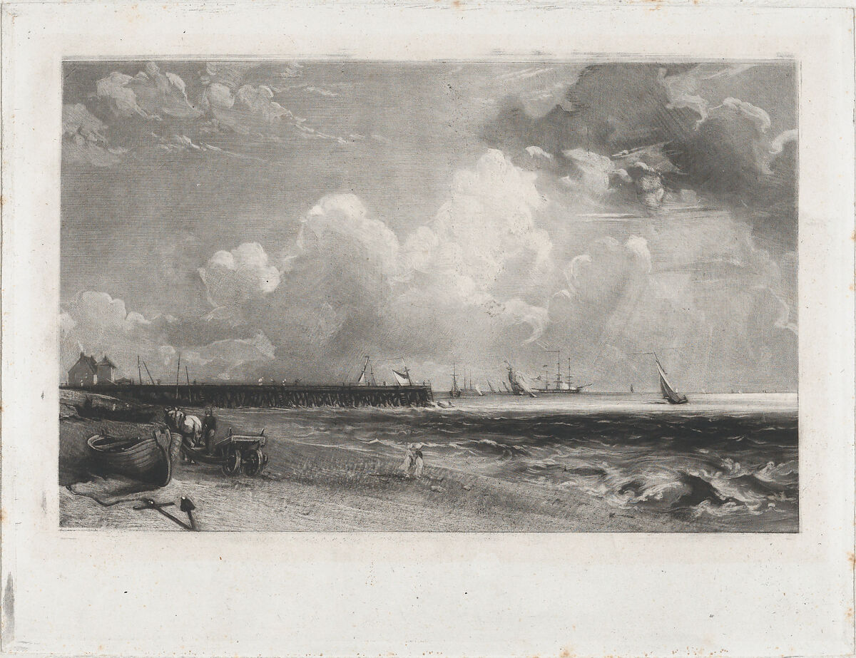 Yarmouth, Norfolk, David Lucas (British, Geddington Chase, Northamptonshire 1802–1881 London), Mezzotint; proof before published state 