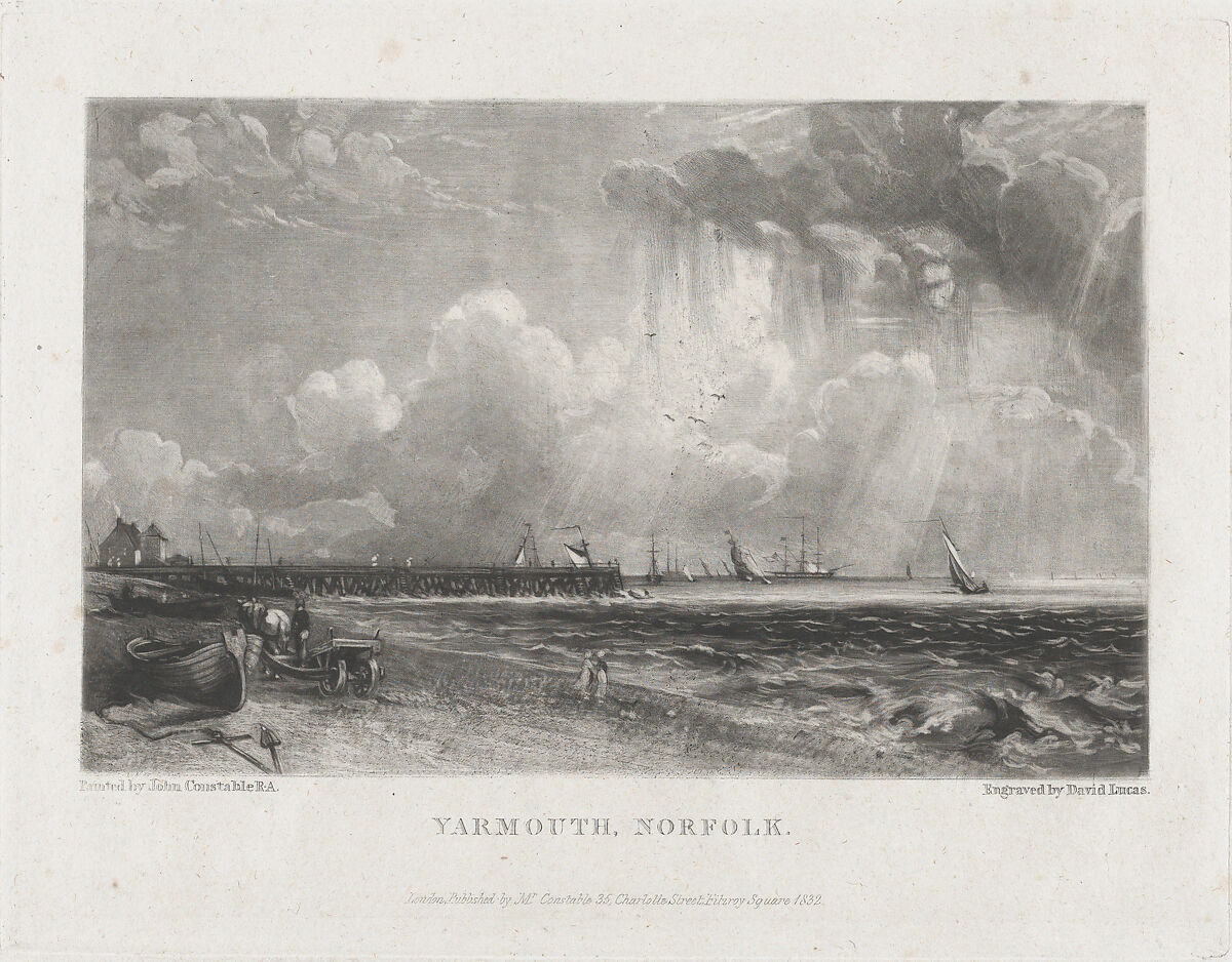 Yarmouth, Norfolk, David Lucas (British, Geddington Chase, Northamptonshire 1802–1881 London), Mezzotint; third state of six 