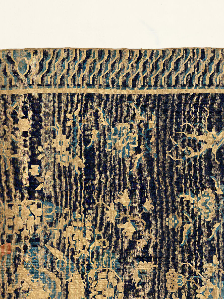 Rug, Foundation: cotton warp and weft; wool knotting, China