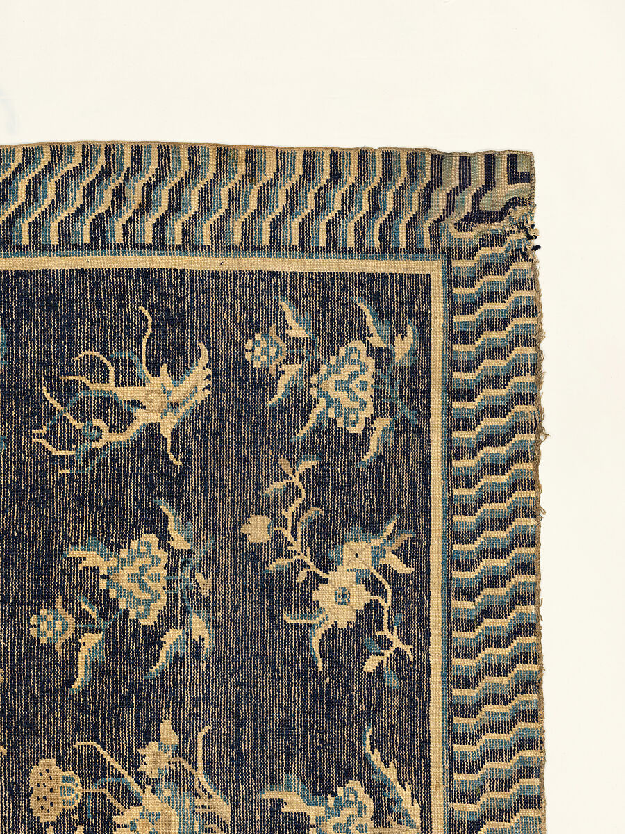 Rug, Foundation: cotton warp and weft; wool knotting, China