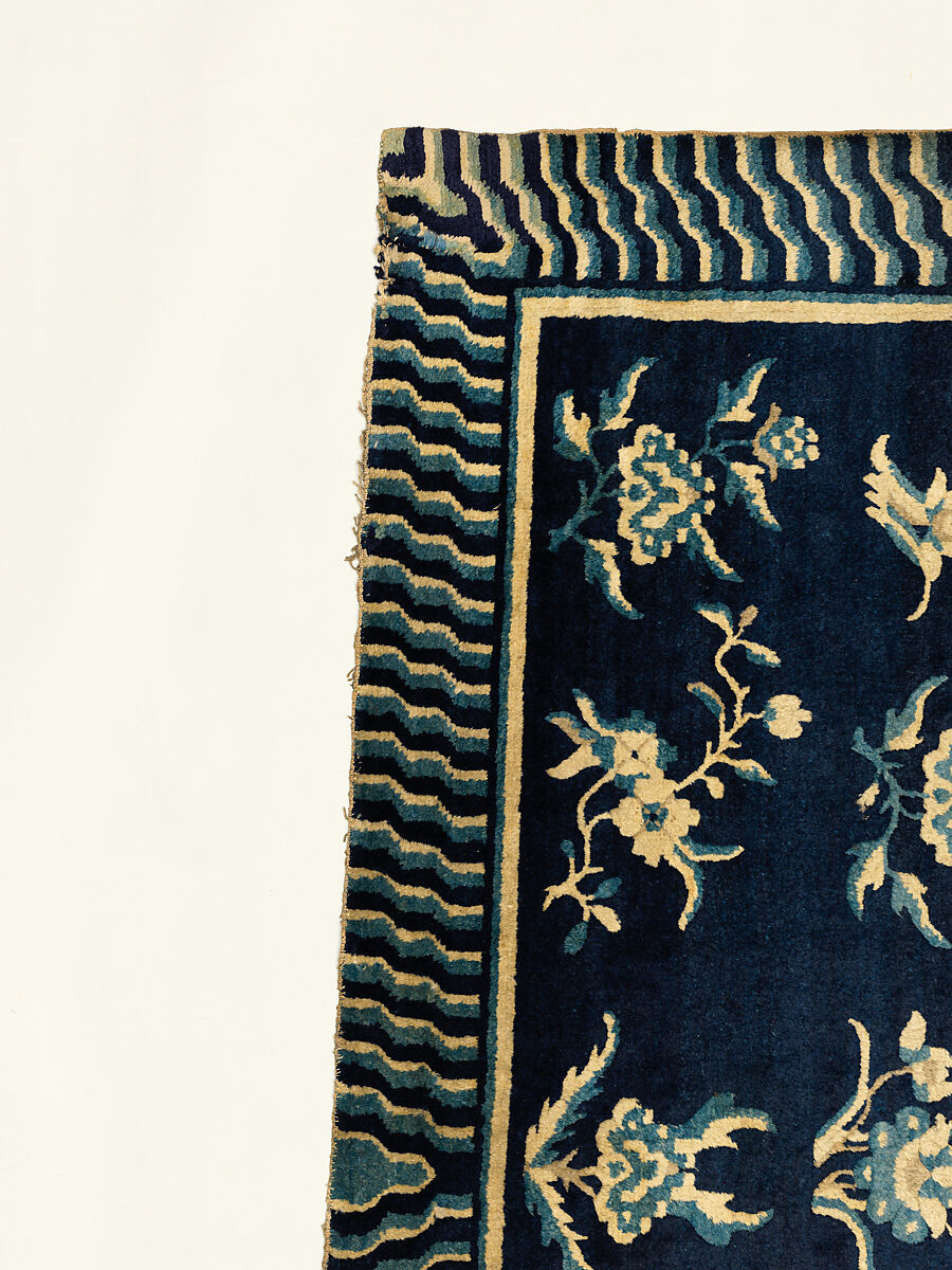 Rug, Foundation: cotton warp and weft; wool knotting, China