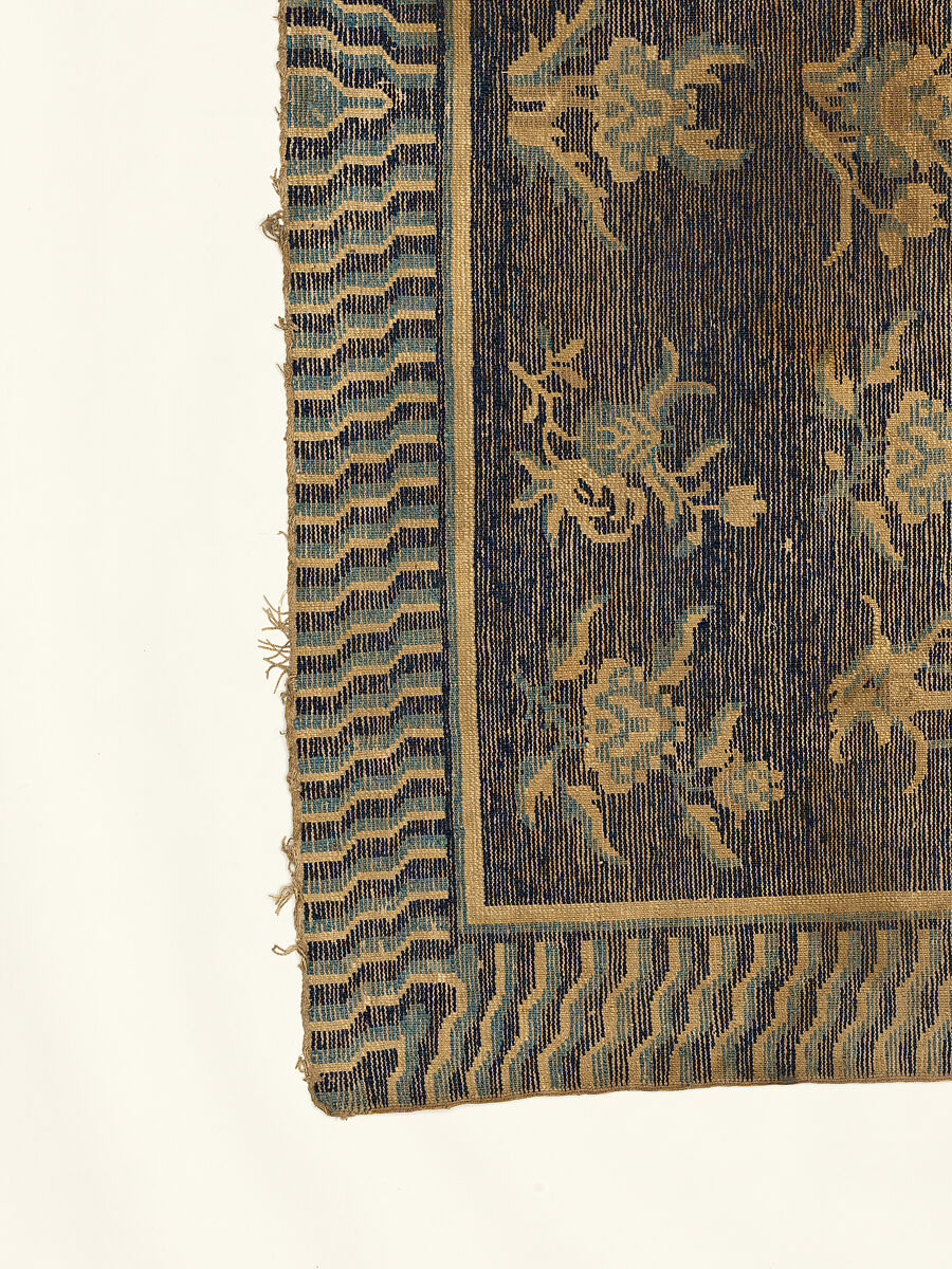 Rug, Foundation: cotton warp and weft; wool knotting, China