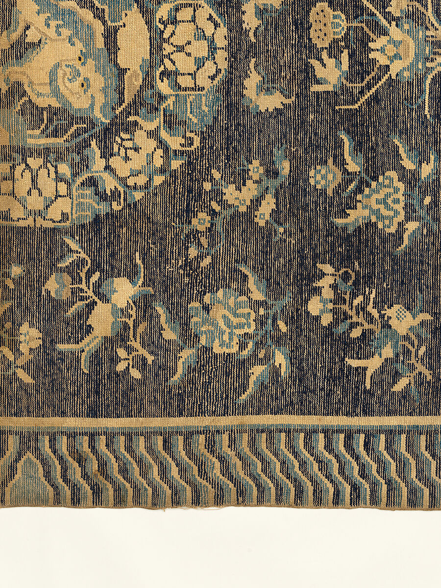 Rug, Foundation: cotton warp and weft; wool knotting, China