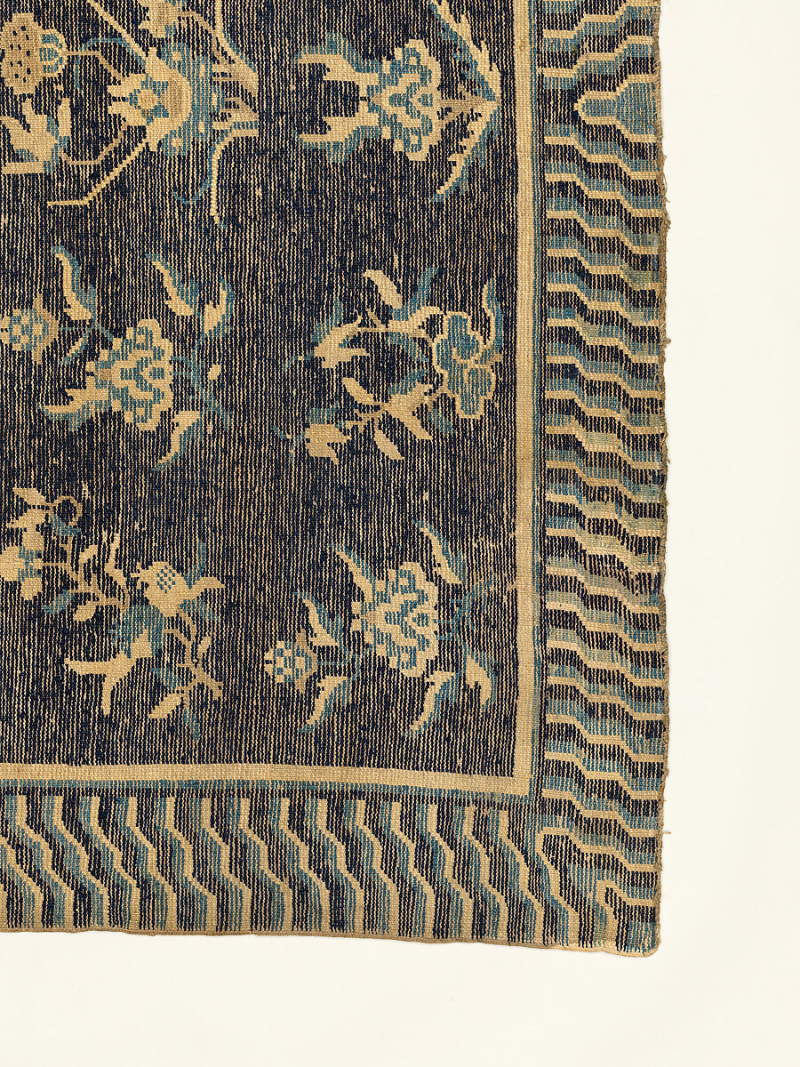 Rug, Foundation: cotton warp and weft; wool knotting, China
