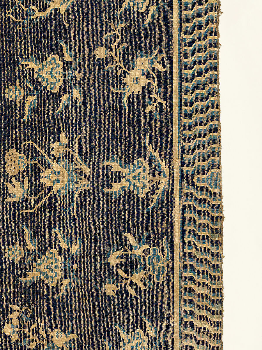 Rug, Foundation: cotton warp and weft; wool knotting, China