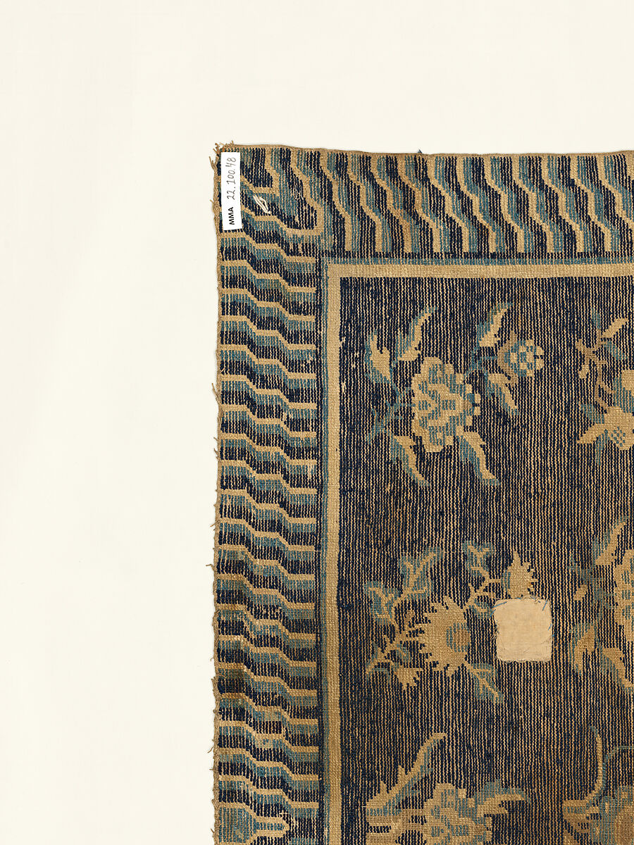 Rug, Foundation: cotton warp and weft; wool knotting, China