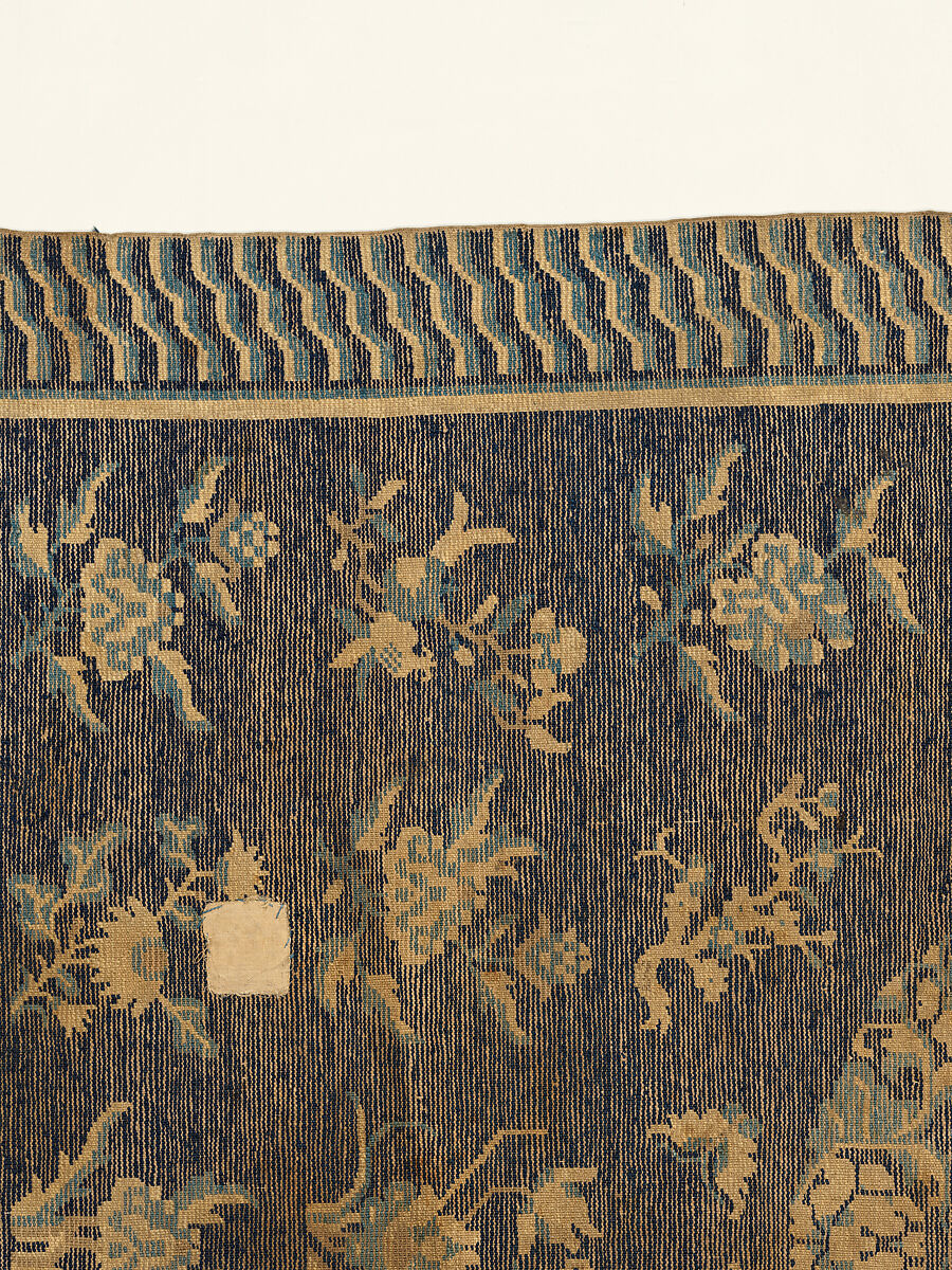 Rug, Foundation: cotton warp and weft; wool knotting, China
