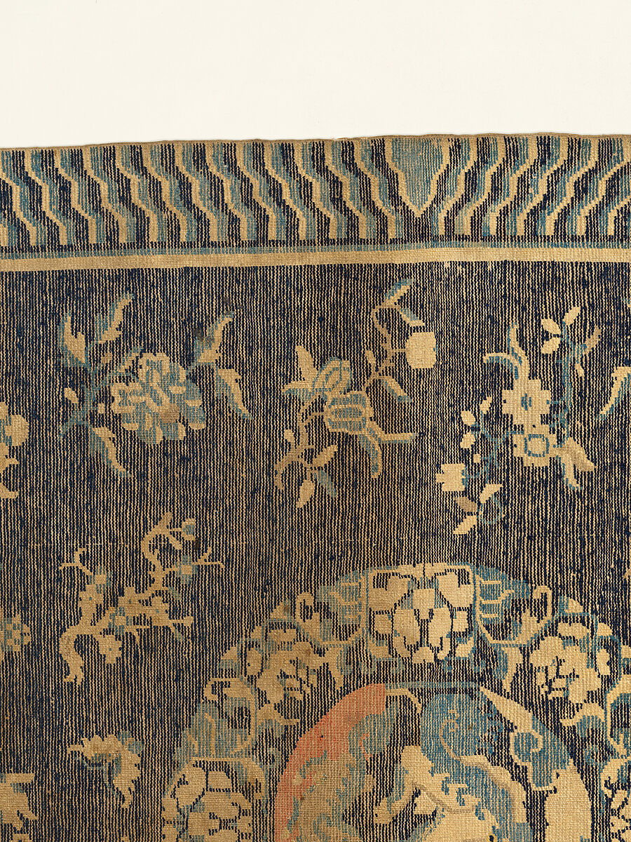 Rug, Foundation: cotton warp and weft; wool knotting, China