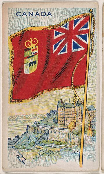 Canada, bakery card from the Flags series (D34), issued by the Ward-Mackey Company, Issued by Ward-Mackey Company, Commercial color lithograph 