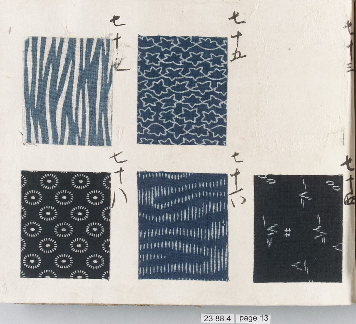 Textile Sample Book, Paper and cotton, Japan