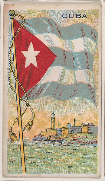 Cuba, bakery card from the Flags series (D34), issued by the Ward-Mackey Company, Issued by Ward-Mackey Company, Commercial color lithograph 