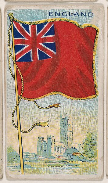 England, bakery card from the Flags series (D34), issued by the Ward-Mackey Company, Issued by Ward-Mackey Company, Commercial color lithograph 