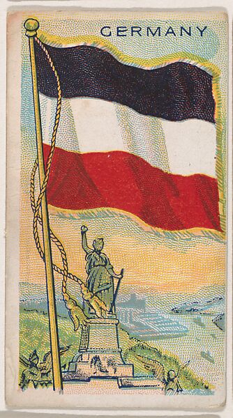 Germany, bakery card from the Flags series (D34), issued by the Ward-Mackey Company, Issued by Ward-Mackey Company, Commercial color lithograph 