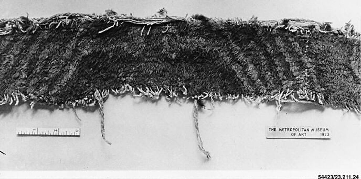 Fragment of Rug, Foundation: cotton, warp and weft;  wool knotting, China 