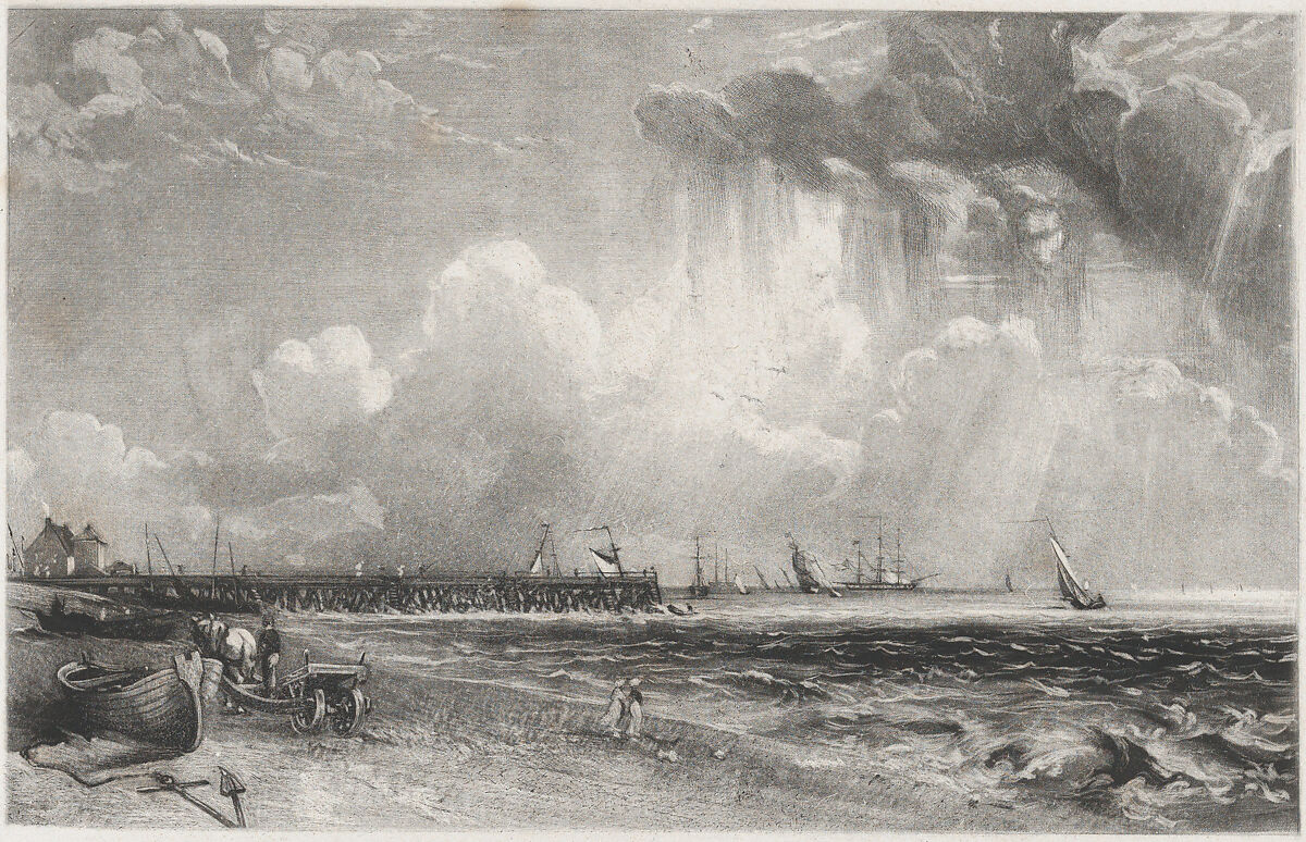 Yarmouth, Norfolk, David Lucas (British, Geddington Chase, Northamptonshire 1802–1881 London), Mezzotint; proof before published state 