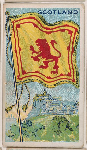 Scotland, bakery card from the Flags series (D34), issued by the Ward-Mackey Company, Issued by Ward-Mackey Company, Commercial color lithograph 