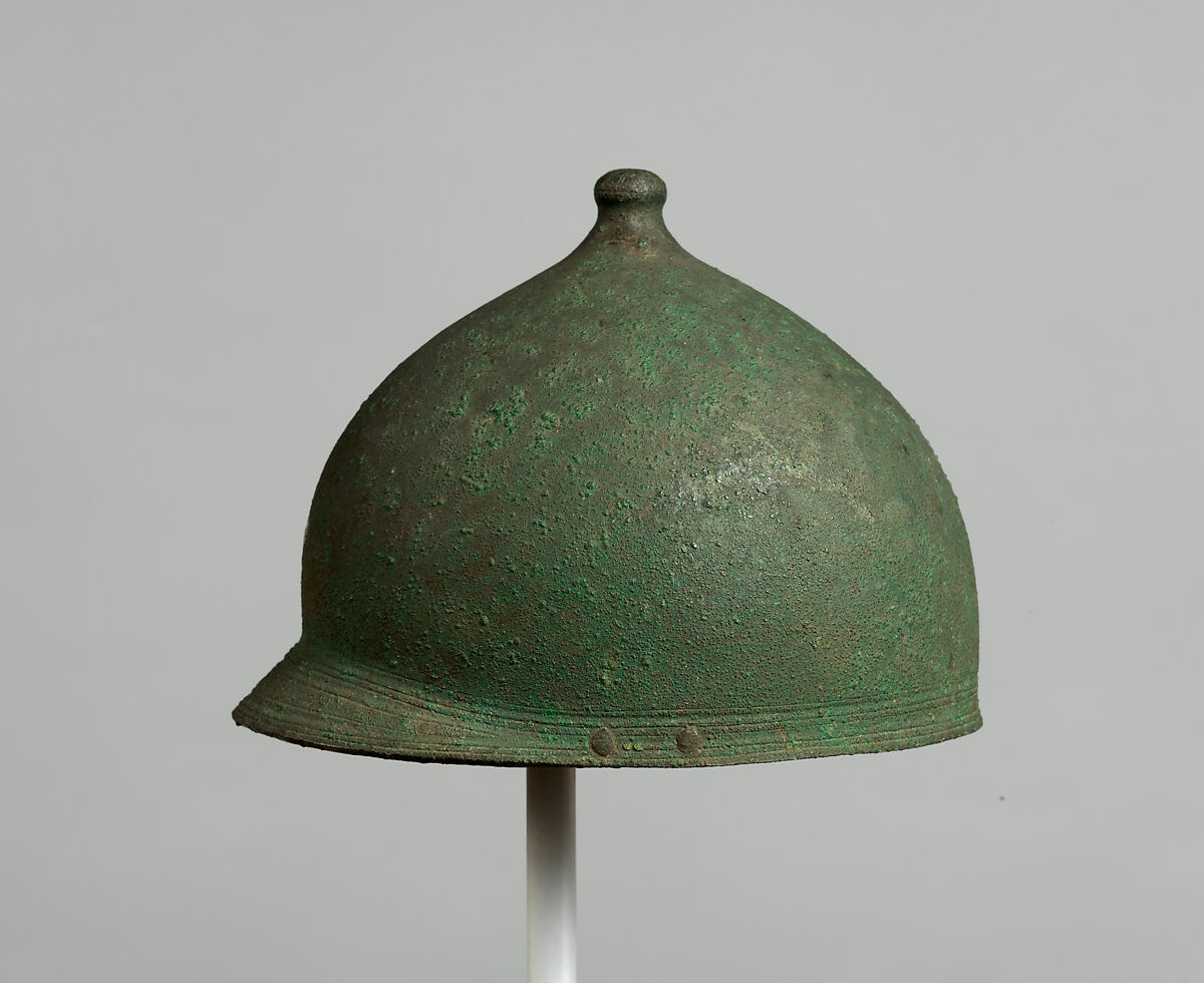 Helmet of the Montefortino Type, Bronze, Etruscan 