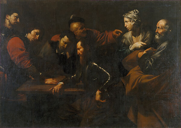 Denial of Saint Peter, Jusepe de Ribera (called Lo Spagnoletto) (Spanish, Játiva 1591–1652 Naples) 