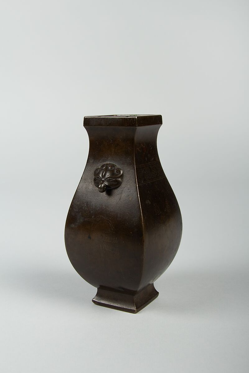 Vase, Attributed to Shisou (Chinese, active 18th–19th century), Copper alloy, China