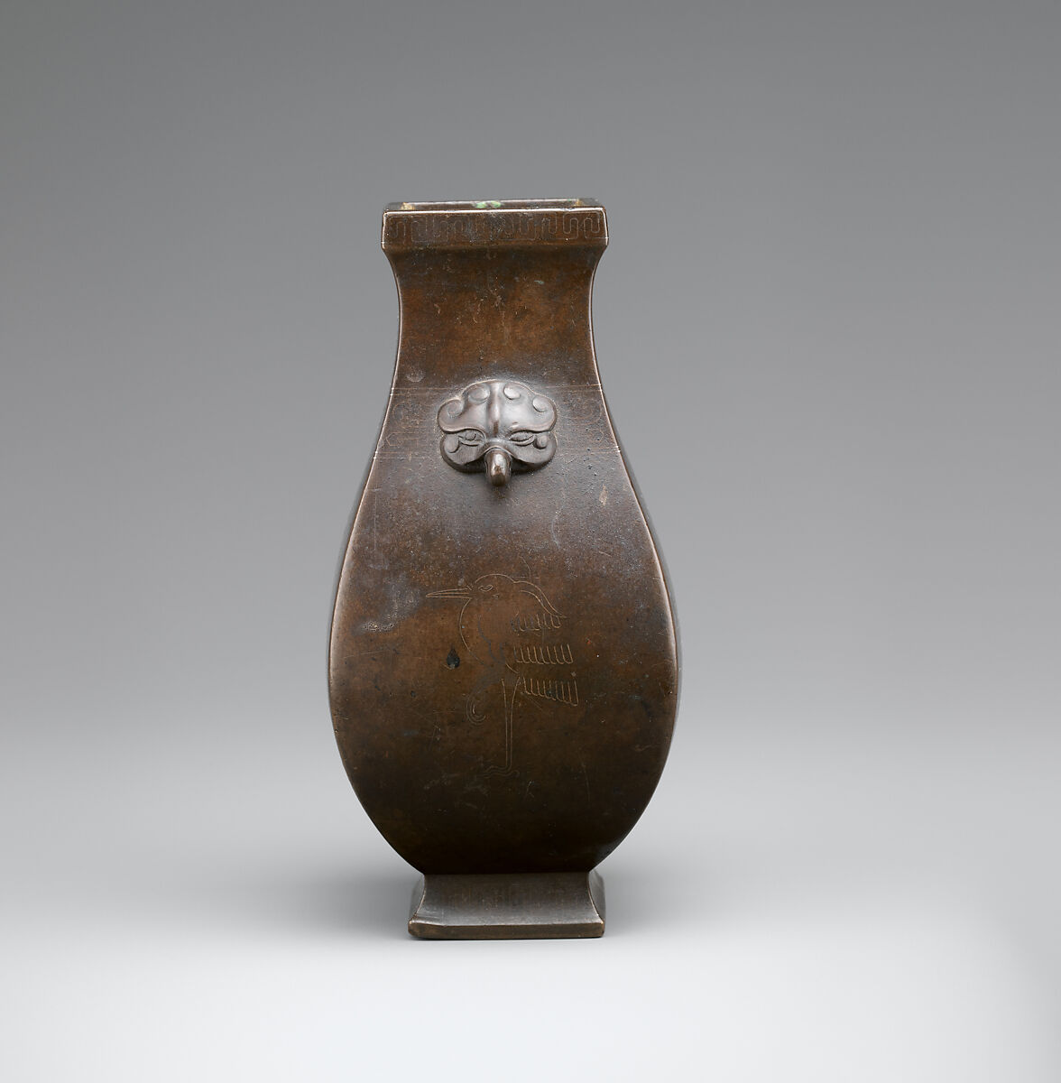 Vase, Attributed to Shisou (Chinese, active 18th–19th century), Copper alloy, China