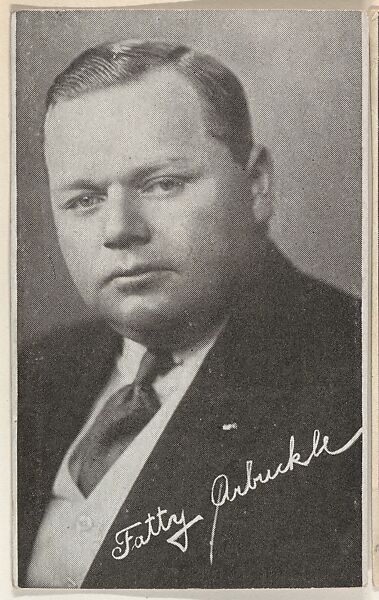 Fatty Arbuckle, bakery card from the Movie Stars series (D55), issued by the Morehouse Baking Company, Issued by Morehouse Baking Company, Commercial color lithograph 