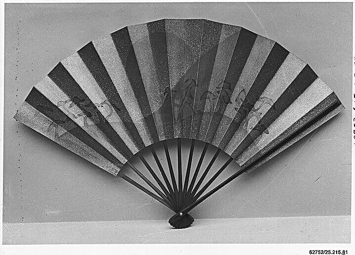 Fan, Paper and metal paint / Paint, Japan 