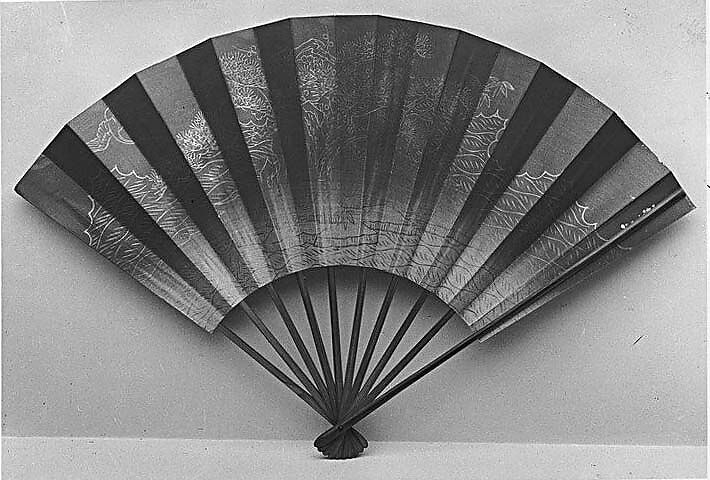 Fan, Paper and metal paint / Paint, Japan 