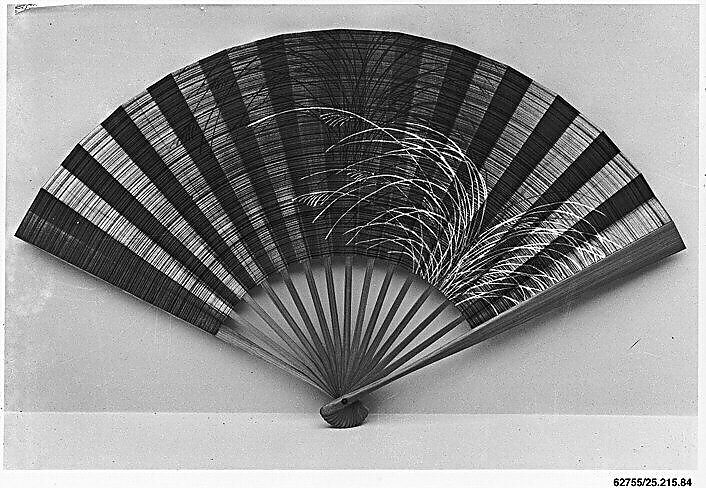 Fan, Paper and metal paint / Paint, Japan 