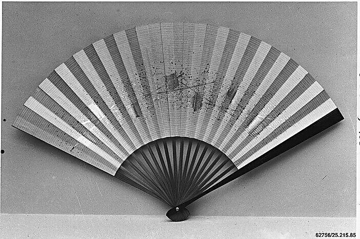 Fan, Paper and metal paint / Paint, Japan 