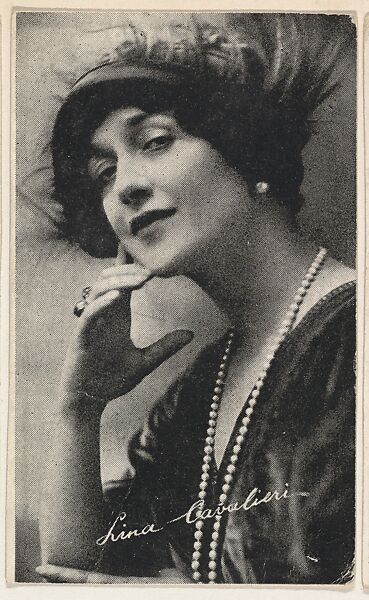 Lina Cavalieri, bakery card from the Movie Stars series (D55), issued by the Morehouse Baking Company, Issued by Morehouse Baking Company, Commercial color lithograph 