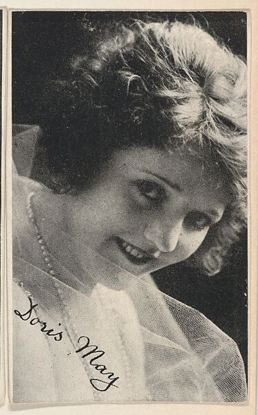 Doris May, bakery card from the Movie Stars series (D55), issued by the Morehouse Baking Company, Issued by Morehouse Baking Company, Commercial color lithograph 