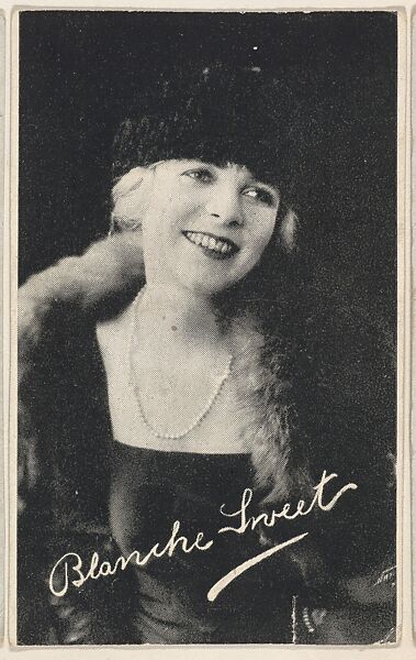 Blanche Sweet, bakery card from the Movie Stars series (D55), issued by the Morehouse Baking Company, Issued by Morehouse Baking Company, Commercial color lithograph 