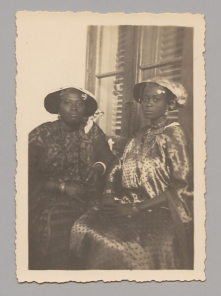 Portrait of Fatou Thioune and friend, Macky Kane (Senegalese), Gelatin silver print 