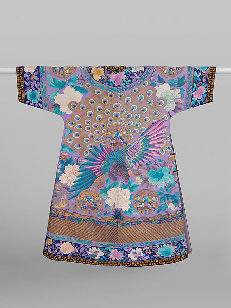 Woman’s robe with peacocks, Silk tapestry (kesi), China