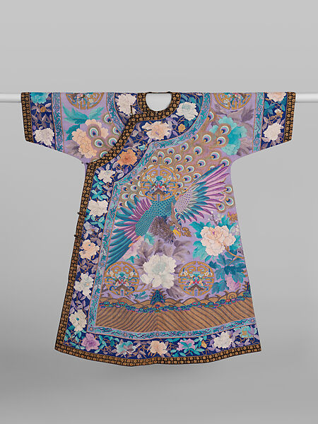 Woman’s robe with peacocks, Silk tapestry (kesi), China 