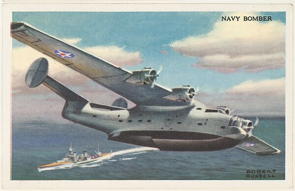 Navy Bomber, bakery card from the National Defense series (D59), issued by Bell Bakeries, Inc., Issued by Bell Bakeries, Inc., Commercial color lithograph 