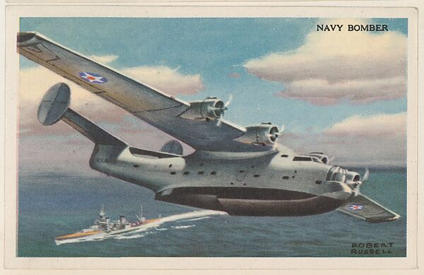 Navy Bomber, bakery card from the National Defense series (D59), issued by Bell Bakeries, Inc., Issued by Bell Bakeries, Inc., Commercial color lithograph