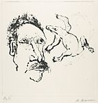 Faces Portfolio, Miriam Beerman (American, Providence, Rhode Island 1923–2022), Drypoint