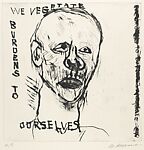 Faces Portfolio, Miriam Beerman (American, Providence, Rhode Island 1923–2022), Drypoint