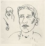 Faces Portfolio, Miriam Beerman (American, Providence, Rhode Island 1923–2022), Drypoint