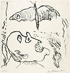 Faces Portfolio, Miriam Beerman (American, Providence, Rhode Island 1923–2022), Drypoint