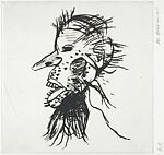 Faces Portfolio, Miriam Beerman (American, Providence, Rhode Island 1923–2022), Drypoint