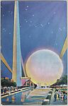 Night Scene Theme Center, from the New York World's Fair series (PC225-6), Gemloid Corporation  American, Commercial color lithograph
